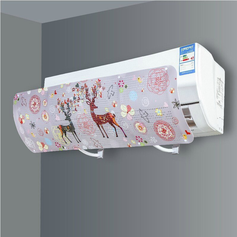 Nový nastaviteľný kryt klimatizácie, čelné sklo, tlmič klimatizácie, ochranný štít proti vetru pre klimatizáciu