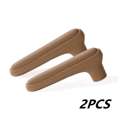 2 бр. Силиконова ръкохватка Предпазен предпазител за стена за бебета Спалня Протектор за всекидневна Предотвратяващ сблъсък капак на дръжката на вратата Без статично електричество