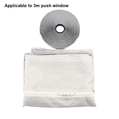 Univerzálna tesniaca doska na okno Air Lock, látková doska, 2, 3, 4 m, sada na tesnenie výstupného okna klimatizácie pre mobilnú klimatizáciu