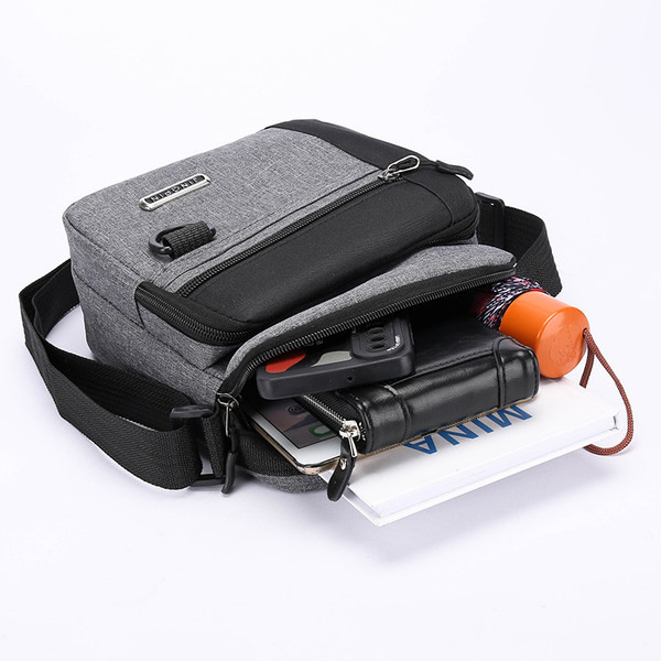 Textilná pánska taška cez rameno - tri farby