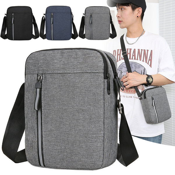 Geanta textila casual cu fermoar