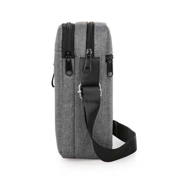 Geanta textila casual cu fermoar