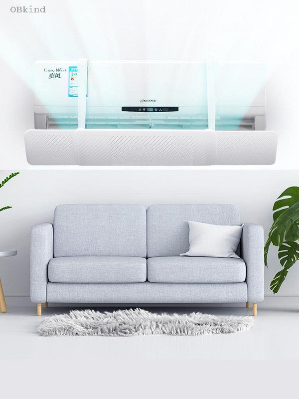 Veterný deflektor klimatizácie obkind, proti priamemu vyfukovaniu, klapka na vetranie s obmedzením vetra, inštalácia na stenu, bezplatná inštalácia