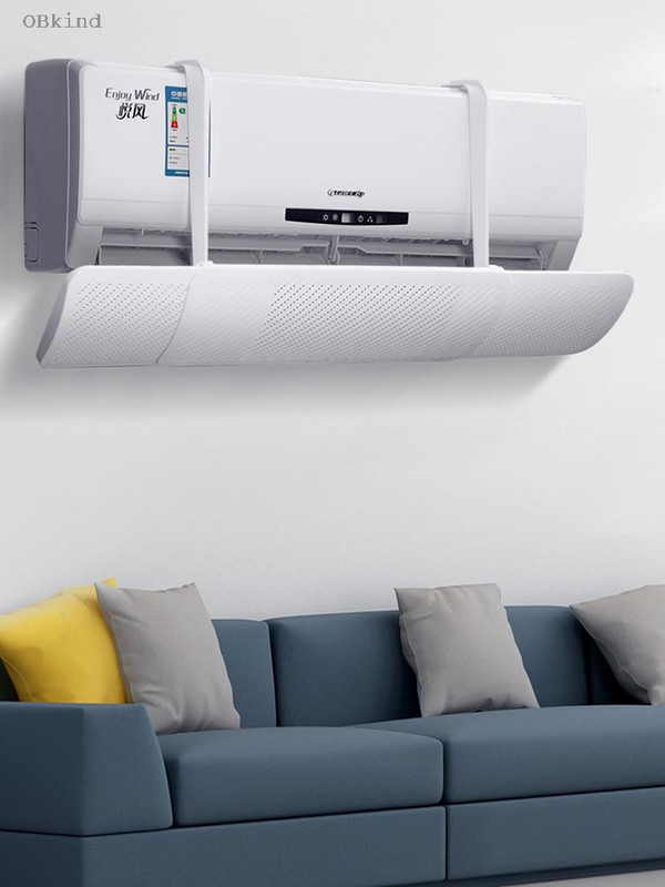 Veterný deflektor klimatizácie obkind, proti priamemu vyfukovaniu, klapka na vetranie s obmedzením vetra, inštalácia na stenu, bezplatná inštalácia