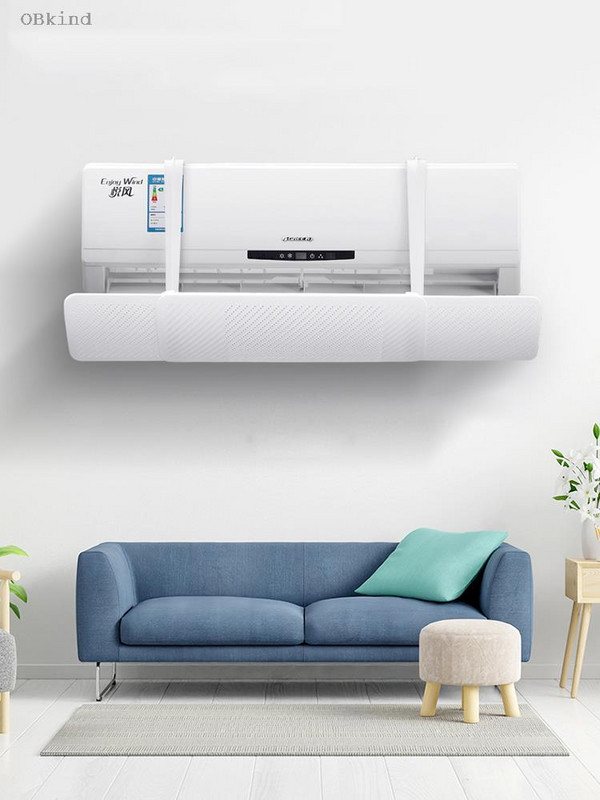 Veterný deflektor klimatizácie obkind, proti priamemu vyfukovaniu, klapka na vetranie s obmedzením vetra, inštalácia na stenu, bezplatná inštalácia