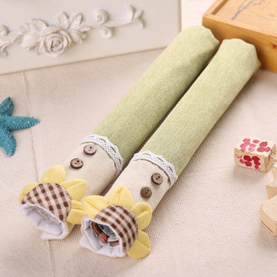 Kryt rukoväte dverí z látky, kryt gombíka dverí, bavlnené rukavice na rukoväť chladničky, príslušenstvo na domáce náradie, kryt rukoväte dverí dvojdverovej chladničky