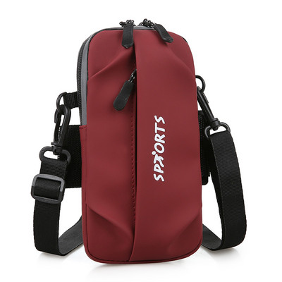 Pánska textilná mini taška so zipsom a nápisom