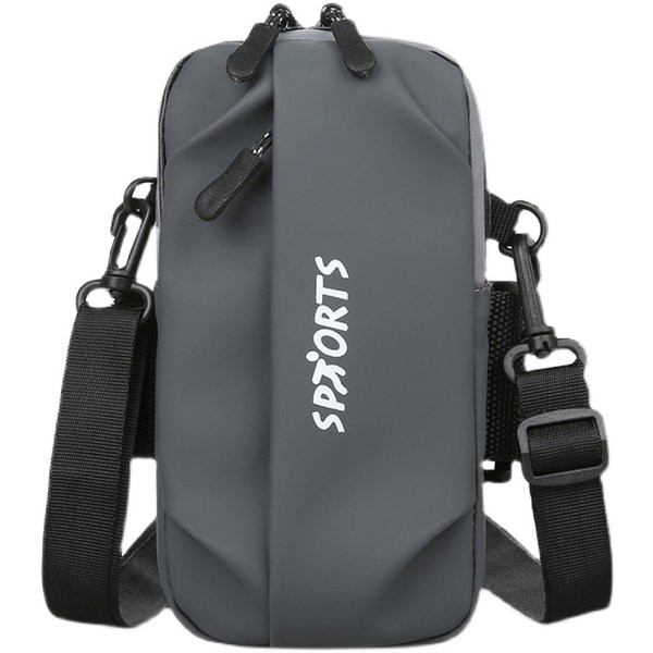 Pánska textilná mini taška so zipsom a nápisom