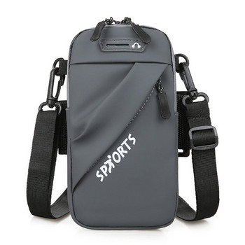 Спортна мъжка чанта с надпис -подходяща за мобилен телефон
