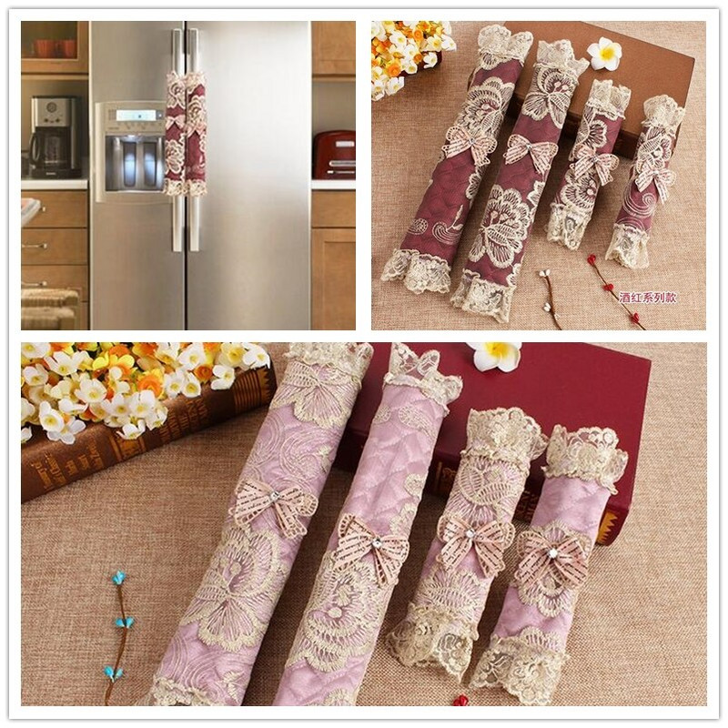 Poklopac ručke od tkanine Poklopac kvake na vratima Pamučna ručka za hladnjak Rukavice Pribor za kućne alate Poklopac za ručku hladnjaka s dvokrilnim vratima
