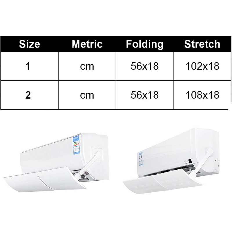 Защита от вятър против директен удар Газов климатик Използване на домашна студена дефлекторна лента Аксесоари Регулируема професионална издръжлива