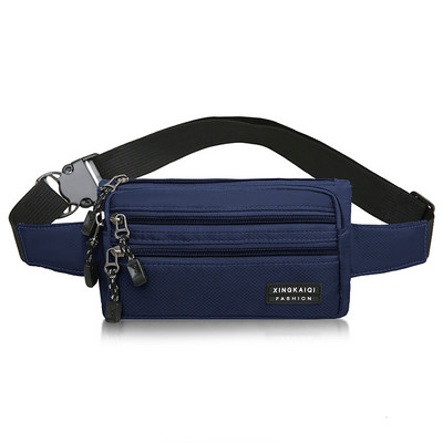 Tekstilna muška torbica oko struka sa patentnim zatvaračima