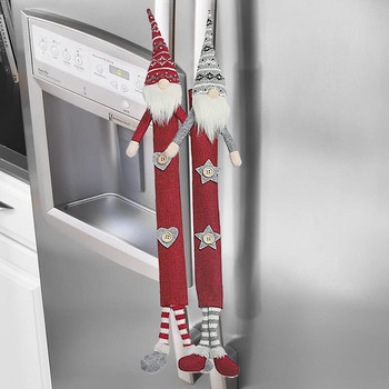 6 τμχ Δημιουργική προστατευτική λαβή κούκλα χωρίς πρόσωπο Ψυγείο σπιτιού Φούρνος μικροκυμάτων Κάλυμμα πόρτας για Χριστουγεννιάτικο πάρτι Ατμόσφαιρα Διακόσμηση
