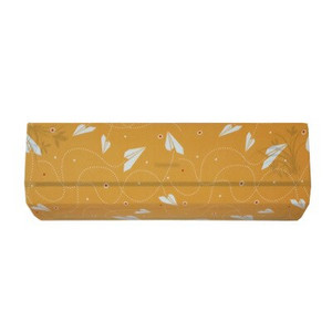 TUEDIO Prachotesný kryt na klimatizáciu s kvetinovým vzorom, elastický látkový kryt na stenu, kryt na klimatizáciu, vhodný pre dĺžku menšiu ako 1 m