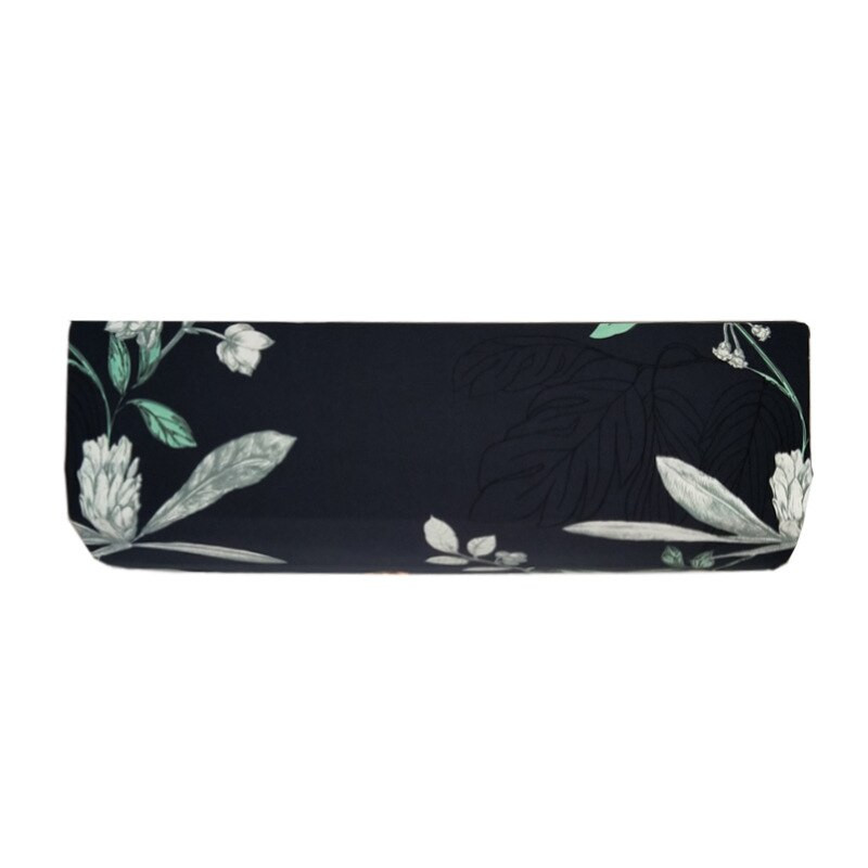 TUEDIO Prachotesný kryt na klimatizáciu s kvetinovým vzorom, elastický látkový kryt na stenu, kryt na klimatizáciu, vhodný pre dĺžku menšiu ako 1 m