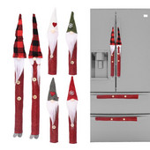 8 ks/sada krásnych vianočných škriatkov, mikrovlnnej rúry, rukoväte dverí chladničky, ochranný kryt, vianočné dekorácie, párty potreby