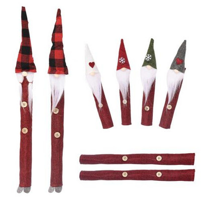 8 ks/sada krásnych vianočných škriatkov, mikrovlnnej rúry, rukoväte dverí chladničky, ochranný kryt, vianočné dekorácie, párty potreby