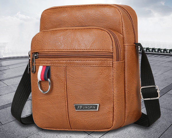 Nový model pánskej koženkovej kabelky cez rameno