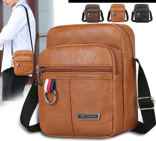 Nový model pánskej koženkovej kabelky cez rameno