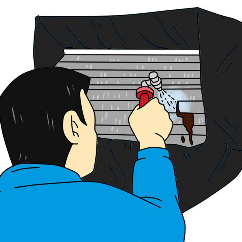 Vodotesný kryt na čistenie klimatizácie, veterné koleso, čistenie vzduchovodov, kryt vody s 3 metre dlhou vodovodnou rúrou