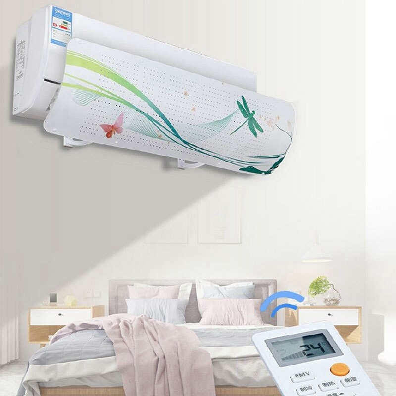 Cartoon Aer Condiționat Capac Universal Deflector de Vânt Parbriz Anti Suflare Directă Capac Aer Condiționat reglabil de vară