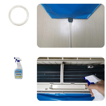 Капак за почистване на климатик с водопроводна тръба Водоустойчива защита от прах Почистваща торбичка за почистване на климатици под 1,5P