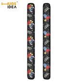  Roztomilý kreslený stehový vzor 2 sady/ks Kryty kľučiek dverí chladničky, vlastné gombíky chladničky a rúry, protišmykové ochranné kryty