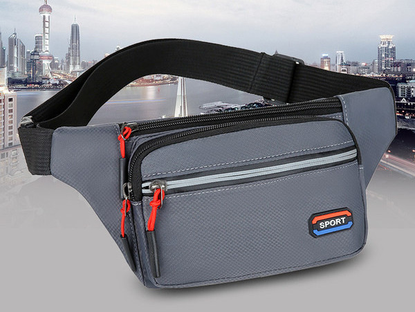 Férfi vízálló textil cipzáras táska