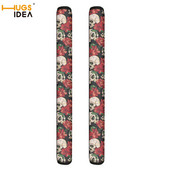  Ružová lebka, potlač 2 ks, kryty kľučiek dverí chladničky, ochranný kryt gombíka pre chladničku, rúru, protiprachové rukavice