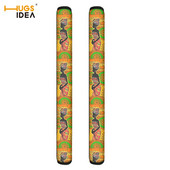 Protector capac mâner ușii frigiderului, vintage, negre, africane, aztece, mănuși pentru frigider, ustensile de bucătărie de acasă