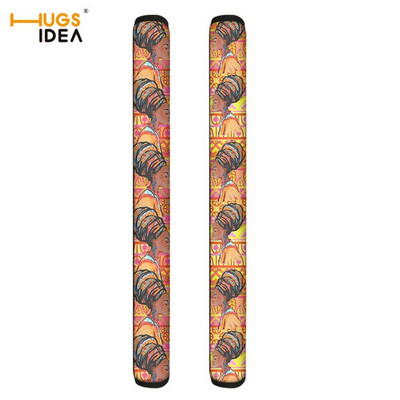 Protector capac mâner ușii frigiderului, vintage, negre, africane, aztece, mănuși pentru frigider, ustensile de bucătărie de acasă