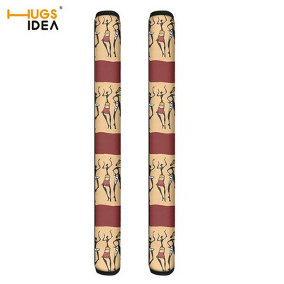 Protector capac mâner ușii frigiderului, vintage, negre, africane, aztece, mănuși pentru frigider, ustensile de bucătărie de acasă