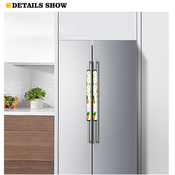 Εκτύπωση Rainbow Pride 2 τεμ./σετ Κάλυμμα λαβής συσκευής κουζίνας Διακοσμητικό μουτζούρες Κάλυμμα πόμολο πόρτας ψυγείου ψυγείου φούρνου