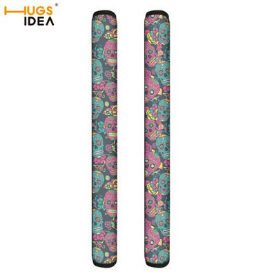  Kryty gombíkov dverí chladničky s vzorom cukrovej lebky, chrániče kuchynských spotrebičov a rúr, zabraňujú odtlačkom prstov