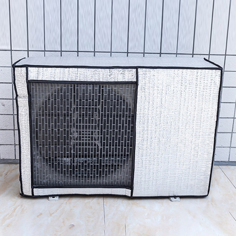 Logu gaisa kondicioniera pārsegs Logu maiņstrāvas pārsegs āra lietus necaurlaidīgs vēja necaurlaidīgs saules aizsargs UV aizsardzības maiņstrāvas pārsegs logam