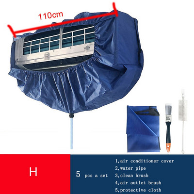 Kryt klimatizácie, umývací kryt, nástenná klimatizácia, čistenie, vodeodolný ochranný kryt proti prachu s uťahovacím pásom
