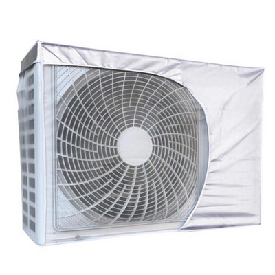 Ochranný kryt na vonkajšiu split klimatizáciu, proti snehu, opaľovací krém, vodeodolný strieborný potiahnutý látkový kryt