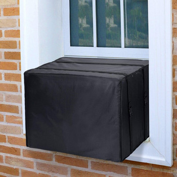 4 размера Капак за климатик Противопрах Прозорец Против сняг Водоустойчив Слънцезащитен Прахоустойчив Протектор за климатик за открито