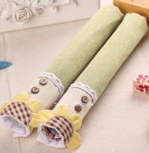 Nové 27*11cm 1 pár zahusťovacích krytov na rukoväť chladničky, krátke rukavice na rukoväť chladničky, bytová dekorácia, elegantný kryt na kľučku dverí