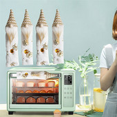 8 kom/set Božićni kućni dekor Poklopac za dršku hladnjaka Djed Mraz Dugme za mikrovalnu pećnicu Zaštitne rukavice Raspored za Novu 2022.