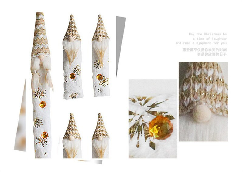 8 kusov/sada vianočných dekorácií do chladničky, rukavice do domácnosti, Santa Claus, ochranný kryt na kľučku dverí do mikrovlnnej rúry, rukavice na kľučku dverí do spálne