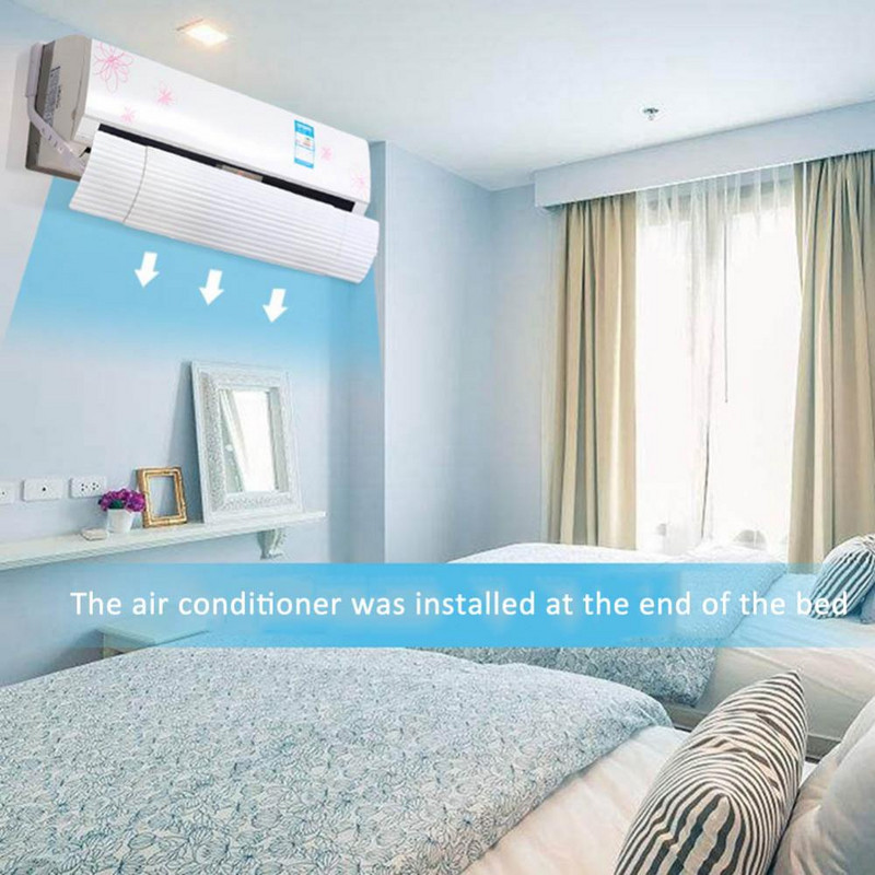 Proti vetru, výsuvný štít klimatizácie, deflektor proti priamemu fúkaniu studeného vetra, výstupná doska klimatizácie