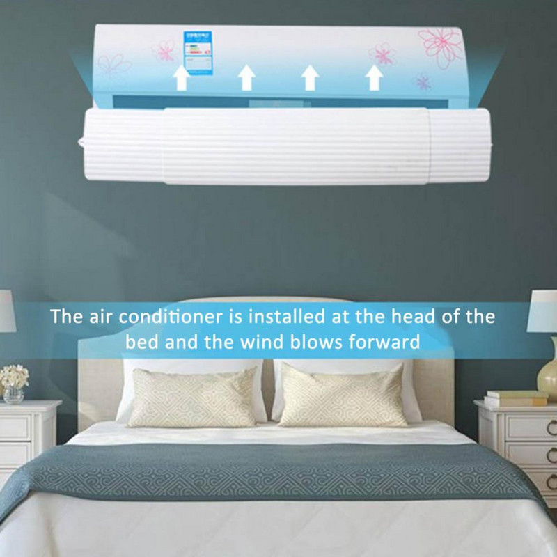 Proti vetru, výsuvný štít klimatizácie, deflektor proti priamemu fúkaniu studeného vetra, výstupná doska klimatizácie