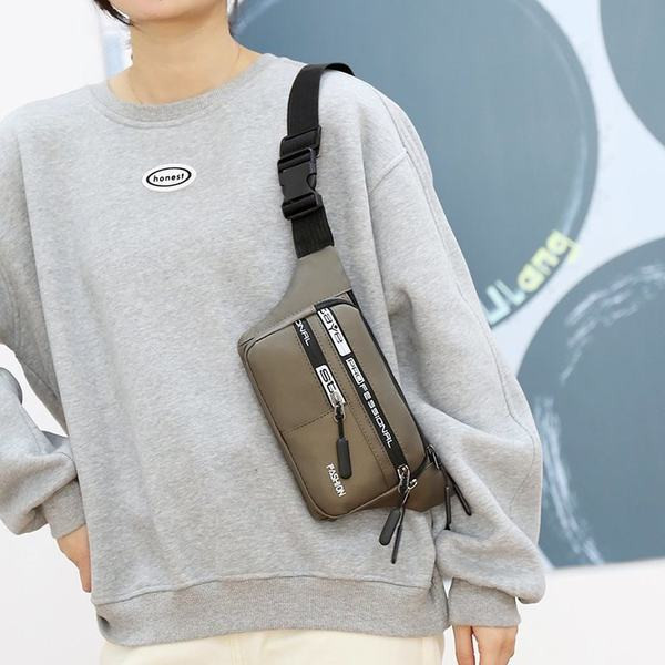 Geantă bărbătească din material textil cu fermoar