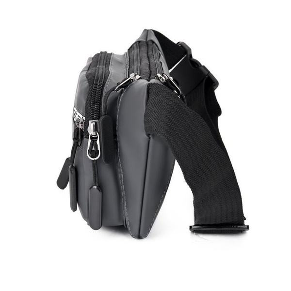 Geantă bărbătească din material textil cu fermoar