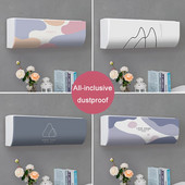 Jednoduchý závesný kryt na klimatizáciu s čerstvým vzorom, ochranný kryt na klimatizáciu na stenu, severská dekorácia