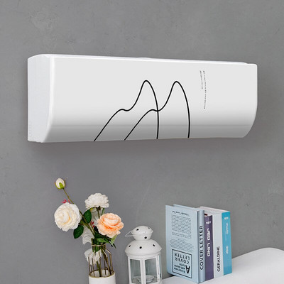 Jednoduchý závesný kryt na klimatizáciu s čerstvým vzorom, ochranný kryt na klimatizáciu na stenu, severská dekorácia