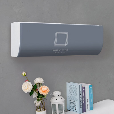 Jednoduchý závesný kryt na klimatizáciu s čerstvým vzorom, ochranný kryt na klimatizáciu na stenu, severská dekorácia