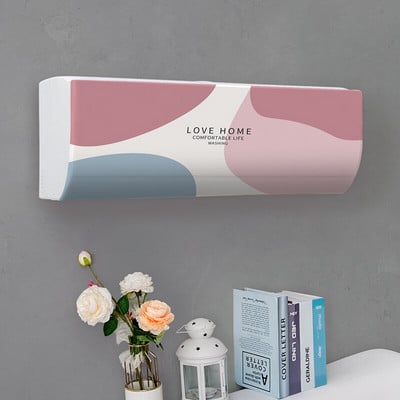 Jednoduchý závesný kryt na klimatizáciu s čerstvým vzorom, ochranný kryt na klimatizáciu na stenu, severská dekorácia