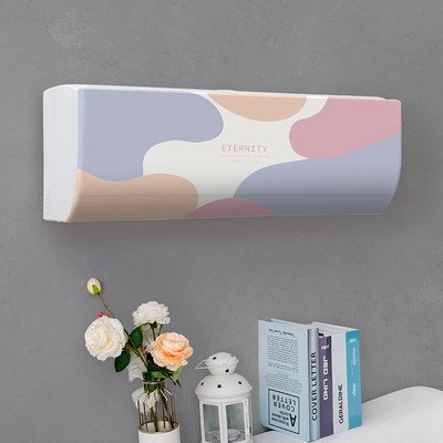 Jednoduchý závesný kryt na klimatizáciu s čerstvým vzorom, ochranný kryt na klimatizáciu na stenu, severská dekorácia